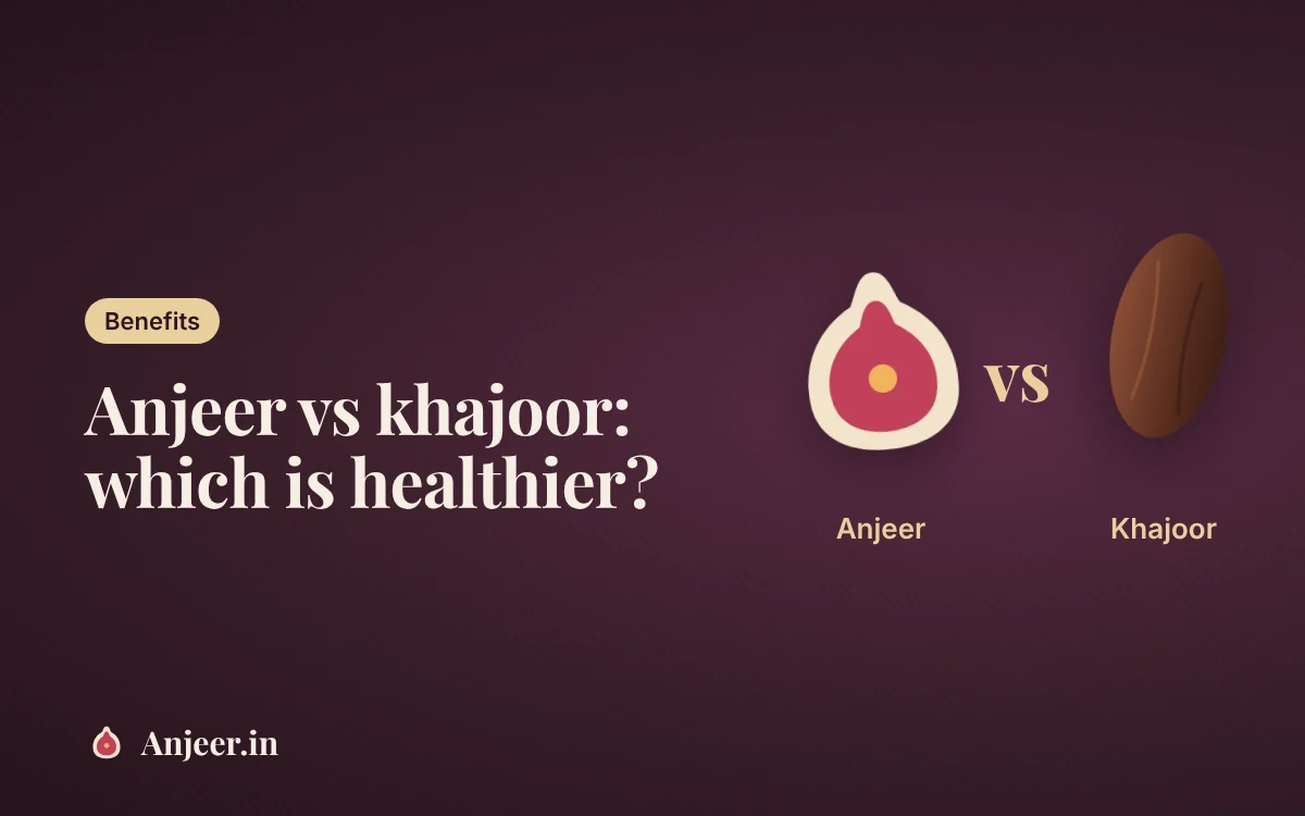 Anjeer vs khajoor (figs vs dates): which is healthier?