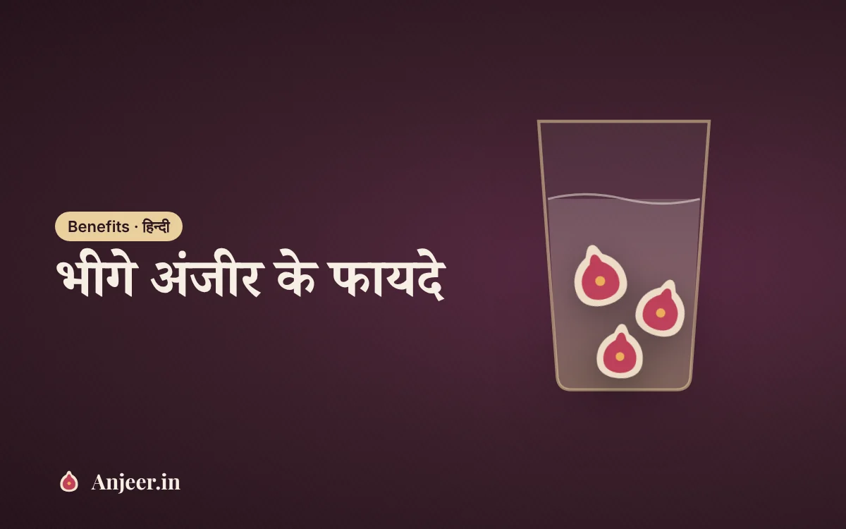भीगे अंजीर के फायदे: रोज़ 3 अंजीर खाने से क्या होता है